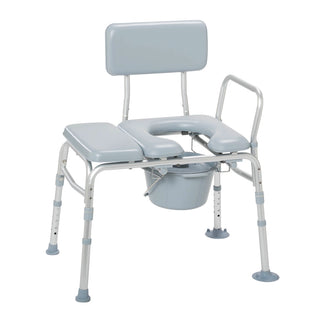 Drive DeVilbiss Healthcare 12005KDC-1 Combination Padded Transfer Bench-Commode, 400 lbs