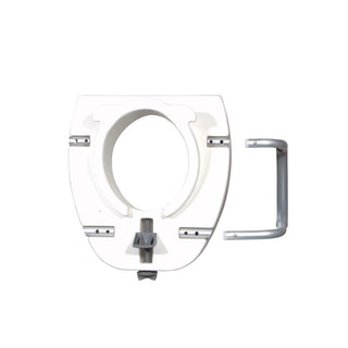 Drive DeVilbiss Healthcare 12013 Premium Plastic, Raised, Elongated Toilet Seat with Lock, 300 lbs