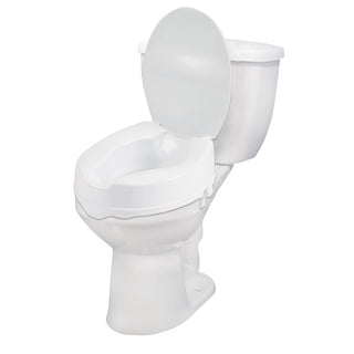 Drive DeVilbiss Healthcare 12065 Raised Toilet Seat with Lid, 400 lbs
