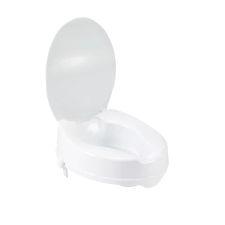 Drive DeVilbiss Healthcare 12065 Raised Toilet Seat with Lid, 400 lbs