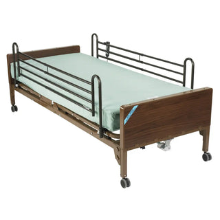 Drive DeVilbiss Healthcare 15030BV-PKG  Delta Ultra-Light 1000 Electric Bed, Full Rails, Innerspring Mattress