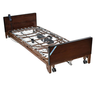 Drive DeVilbiss Healthcare 15235BV-PKG-T Delta Ultra-Light 1000 Home Care Low 88 Inch Full Electric Bed, Full Side Rails