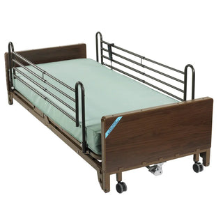 Drive DeVilbiss Healthcare 15235BV-PKG Delta Ultra-Light 1000 Electric Bed, Full Rails, Innerspring Mattress