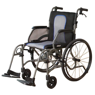Drive DeVilbiss Healthcare AF18FDAGY-SF AeroFly Ultra-Lite Lightweight Wheelchair, 250 lbs.