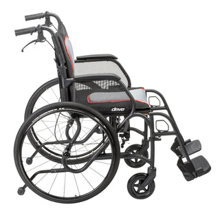 Drive DeVilbiss Healthcare AF20FDABK-SF AeroFly Ultra-Lite Lightweight Wheelchair, 300 lbs.