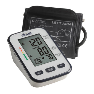 Drive DeVilbiss Healthcare BP3400 Home Automatic Digital Blood Pressure Monitor, Medium Cuff Arm 