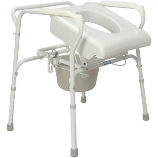 Drive DeVilbiss Healthcare CCFCA200 Carex Uplift Commode Assist Fixed Arms Commode / Shower Chair