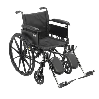 Drive DeVilbiss Healthcare CX420ADFA-ELR Cruiser III Triple Axle Lightweight Wheelchair,300 lbs