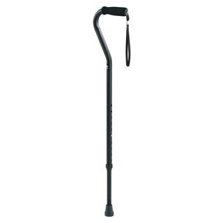 Drive DeVilbiss Healthcare FGA78411 0000 Carex Aluminum Offset Cane, 250 lbs, Black