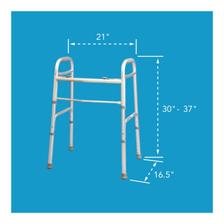 Drive DeVilbiss Healthcare FGA84700 0000 Carex Dual Release Folding Walker Paddle Type