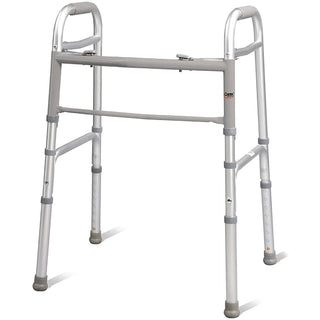 Drive DeVilbiss Healthcare FGA86900 0000 Carex Dual Release Folding Walker  Adjustable Height, 300 lbs
