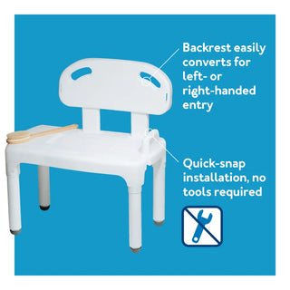 Drive DeVilbiss Healthcare FGB170C0 0000 Carex Without Arms Bath Transfer Bench, 400 lbs.