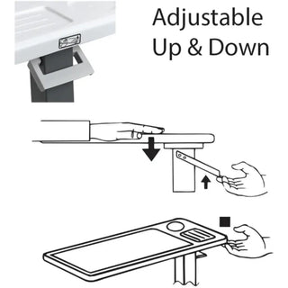 Drive DeVilbiss Healthcare FGP56700 0000 Carex Non-Tilt Top Overbed Table