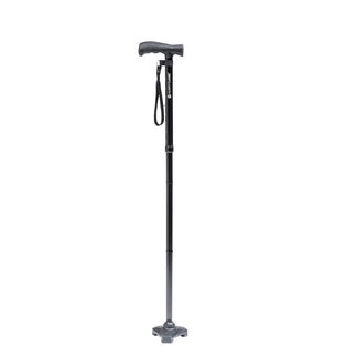 Drive DeVilbiss Healthcare HCANE-BK-C2 HurryCane Freedom Edition Folding Cane, Black, 6/CS