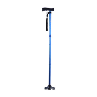 Drive DeVilbiss Healthcare HCANE-BL-C2 HurryCane Freedom Edition Folding Cane, Blue, 6/CS