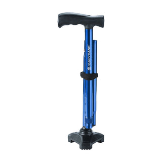 Drive DeVilbiss Healthcare HCANE-BL-C2 HurryCane Freedom Edition Folding Cane, Blue, 6/CS