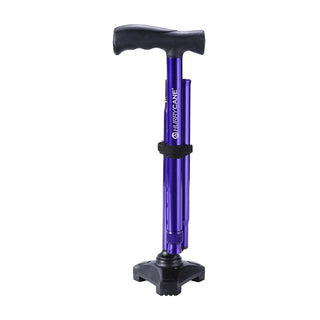 Drive DeVilbiss Healthcare HCANE-PR-C2 HurryCane Freedom Edition Folding Cane, Purple, 6/CS