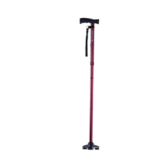 Drive DeVilbiss Healthcare HCANE-RD-C2 HurryCane Freedom Edition Folding Cane, Red, 6/CS