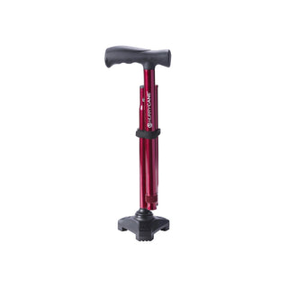 Drive DeVilbiss Healthcare HCANE-RD-C2 HurryCane Freedom Edition Folding Cane, Red, 6/CS