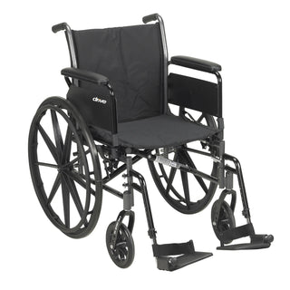 Drive DeVilbiss Healthcare K316DFA-ELR Cruiser III Dual Axle Lightweight Wheelchair, 300 lbs.
