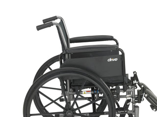 Drive DeVilbiss Healthcare K316DFA-ELR Cruiser III Dual Axle Lightweight Wheelchair, 300 lbs.