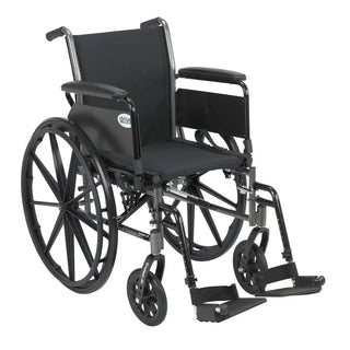Drive DeVilbiss Healthcare K318DFA-SF Cruiser III Lightweight Wheelchair, Swing-Away Footrest (Copy)
