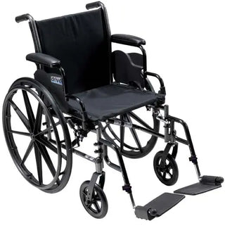 Drive DeVilbiss Healthcare K320DFA-ELR Cruiser III Dual Axle Lightweight Wheelchair, 350 lbs.
