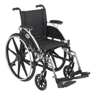 Drive DeVilbiss Healthcare L412DDA-SF Viper Dual Axle Lightweight Wheelchair, Swing-Away Footrest