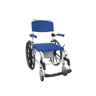 Drive DeVilbiss Healthcare NRS185006 Padded Flip-Back Arms-Backrest Aluminum Frame 3-in-1 Commode/Shower Chair