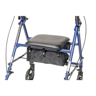 Drive DeVilbiss Healthcare R800KD 4 Wheel Rollator Blue Adjustable Height/Folding Steel Frame Blue