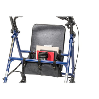 Drive DeVilbiss Healthcare R800KD 4 Wheel Rollator Blue Adjustable Height/Folding Steel Frame Blue