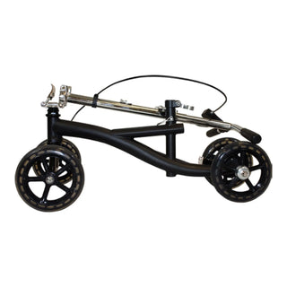 Drive DeVilbiss Healthcare ROS-KSB Roscoe Knee Scooter, with Front Wire Basket, 350 lbs, Black