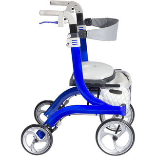 Drive DeVilbiss Healthcare RTL10266BL-HS 4 Wheel Rollator,Nitro DLX, Blue, 300 lbs