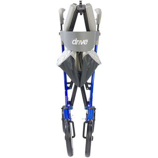 Drive DeVilbiss Healthcare RTL10266BL-HS 4 Wheel Rollator,Nitro DLX, Blue, 300 lbs