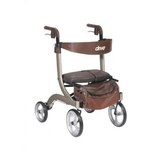 Drive DeVilbiss Healthcare RTL10266CH-HS 4 Wheel Rollator,Nitro DLX, Champagne, 300 lbs