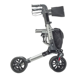 Drive DeVilbiss Healthcare RTL10288BK 4 Wheel Rollator Black Lightweight / Folding Aluminum Frame