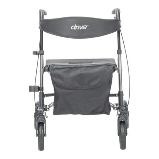 Drive DeVilbiss Healthcare RTL10288BK 4 Wheel Rollator Black Lightweight / Folding Aluminum Frame