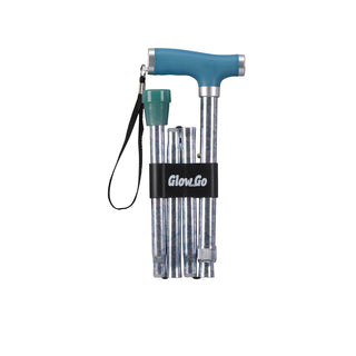 Drive DeVilbiss Healthcare RTL10304CE Folding Canes With Silicone Glow Grip Handle and Tip, 6-CS, Celebration Color