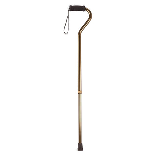 Drive DeVilbiss Healthcare RTL10307 Offset Handle Aluminum Cane, Bronze, 300 lbs, 6/CS