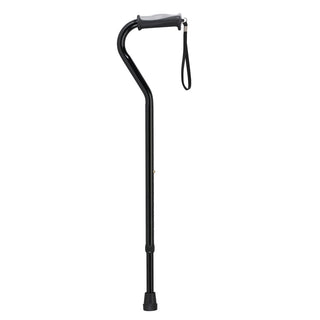 Drive DeVilbiss Healthcare RTL10372BK Offset Cane, Aluminum, 6/CS, Black, 300 lbs