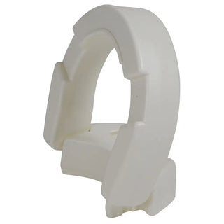 Drive DeVilbiss Healthcare RTL12607 Hinged Raised Standard Round Toilet Seat, 250 lbs