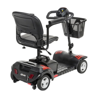 Drive DeVilbiss Healthcare SCOUTLT4-EXT Scout LT 4 Wheel Electric Scooter, 300 lbs. Weight Capacity Red - Blue