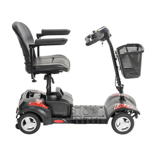 Drive DeVilbiss Healthcare SCOUTLT4-EXT Scout LT 4 Wheel Electric Scooter, 300 lbs. Weight Capacity Red - Blue