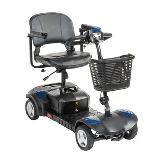 Drive DeVilbiss Healthcare SCOUTLT4-EXT Scout LT 4 Wheel Electric Scooter, 300 lbs. Weight Capacity Red - Blue
