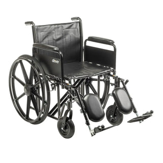 Drive DeVilbiss Healthcare STD20ECDFAHD-ELR Sentra EC Elevating Legrest Bariatric Wheelchair