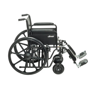 Drive DeVilbiss Healthcare STD20ECDFAHD-ELR Sentra EC Elevating Legrest Bariatric Wheelchair