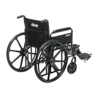 Drive DeVilbiss Healthcare STD20ECDFAHD-ELR Sentra EC Elevating Legrest Bariatric Wheelchair