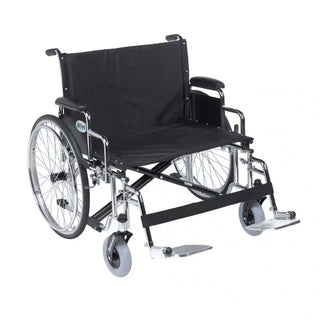 Drive DeVilbiss Healthcare STD26ECDDA-SF Bariatric Sentra EC Heavy-Duty, Swing-Away Footrest Wheelchair, 700 lbs