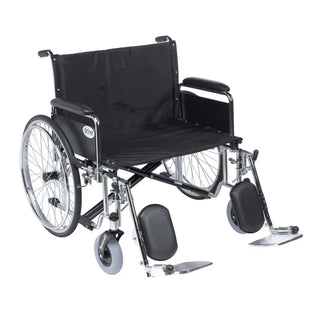 Drive DeVilbiss Healthcare STD26ECDFA-ELR Bariatric Sentra EC Heavy-Duty, Extra-Extra-Wide Wheelchair, 700 lbs