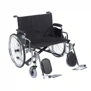 Drive DeVilbiss Healthcare STD30ECDDA-SF Bariatric Sentra EC Heavy-Duty, Swing-Away Footrest Wheelchair, 700 lbs